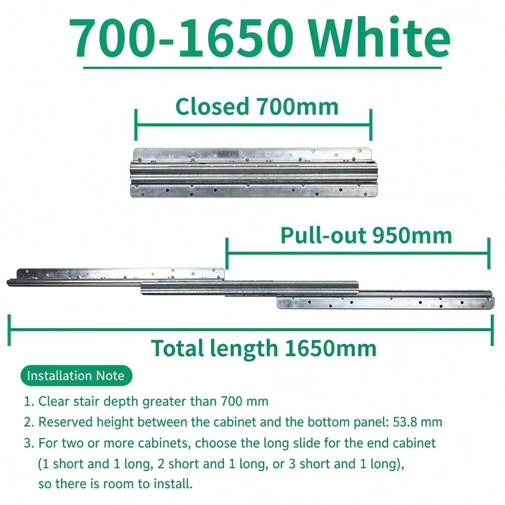 White, 700-1650 mm — SL-654477161476-18