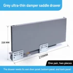 Grey saddle drawer, 216 MM by 270 MM — SL-712086932965-19