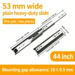 Plain, 44 inch, silver — SL-877604804928-P44