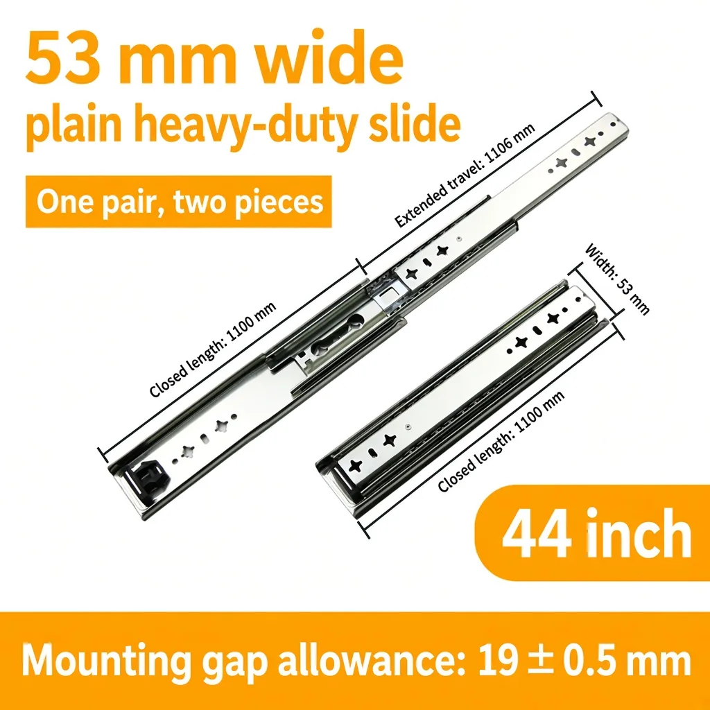Plain, 44 inch, silver — SL-877604804928-P44