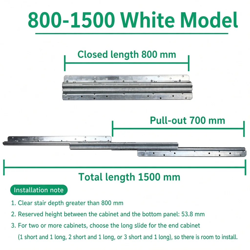 White, 800-1500 mm — SL-654477161476-19