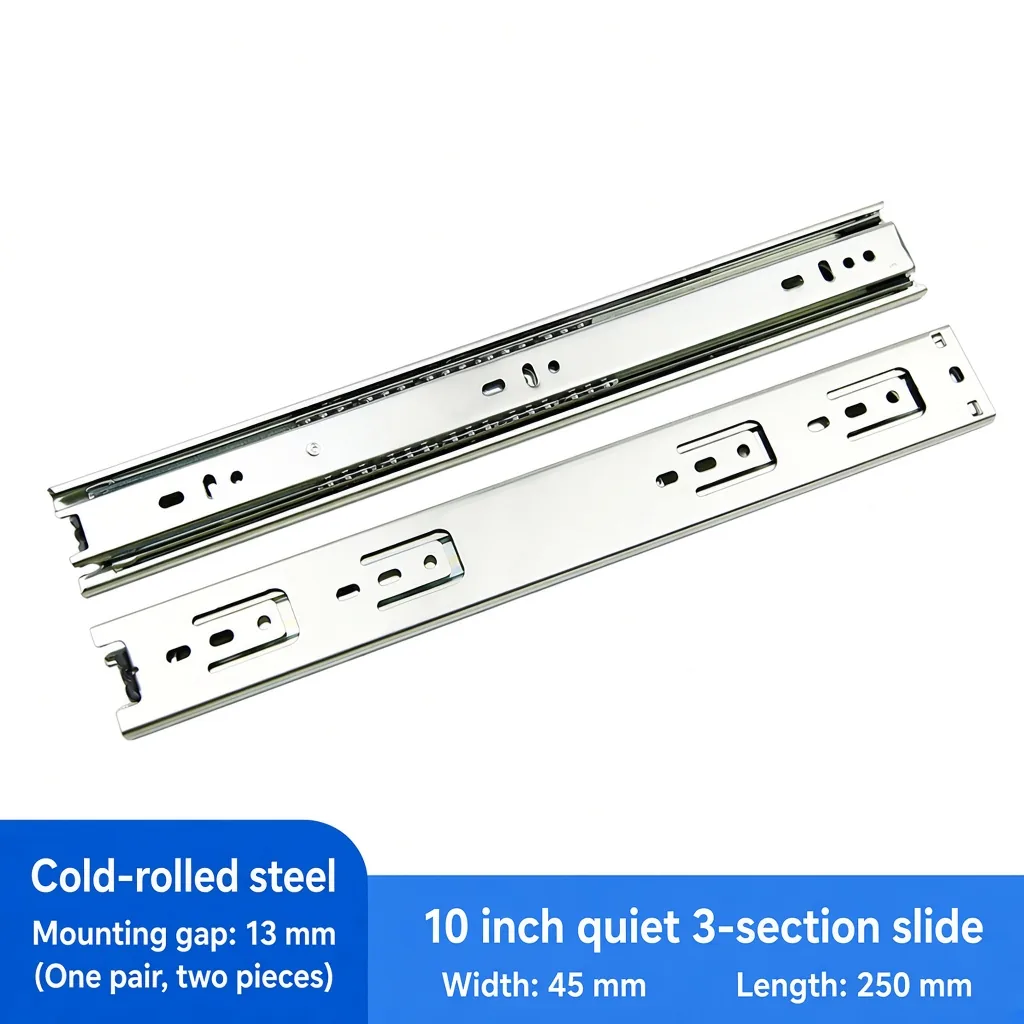 Quiet 3-section, 10 inch, silver — SL-587618866545-Q10S