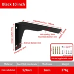 Black 10 inch, 2mm. Support surface 240mm. Weight 376g. — BR-705528244310-23
