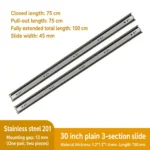 Plain 3-section slide, 30 inch — SL-746379599401-21