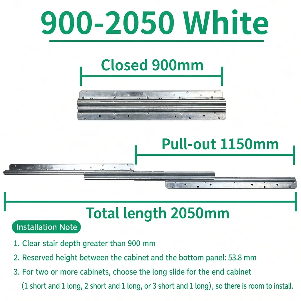 White, 900-2050 mm — SL-654477161476-21