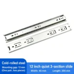 Quiet 3-section, 12 inch, silver — SL-587618866545-Q12S