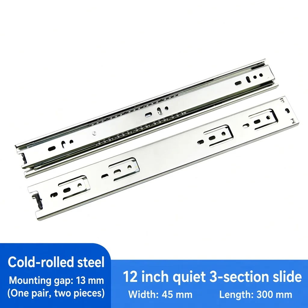 Quiet 3-section, 12 inch, silver — SL-587618866545-Q12S