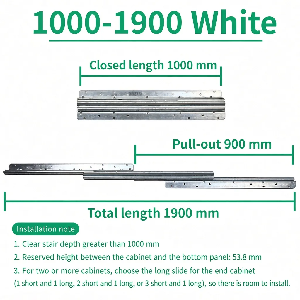 White, 1000-1900 mm — SL-654477161476-22