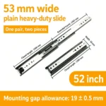 Plain, 52 inch, silver — SL-877604804928-P52