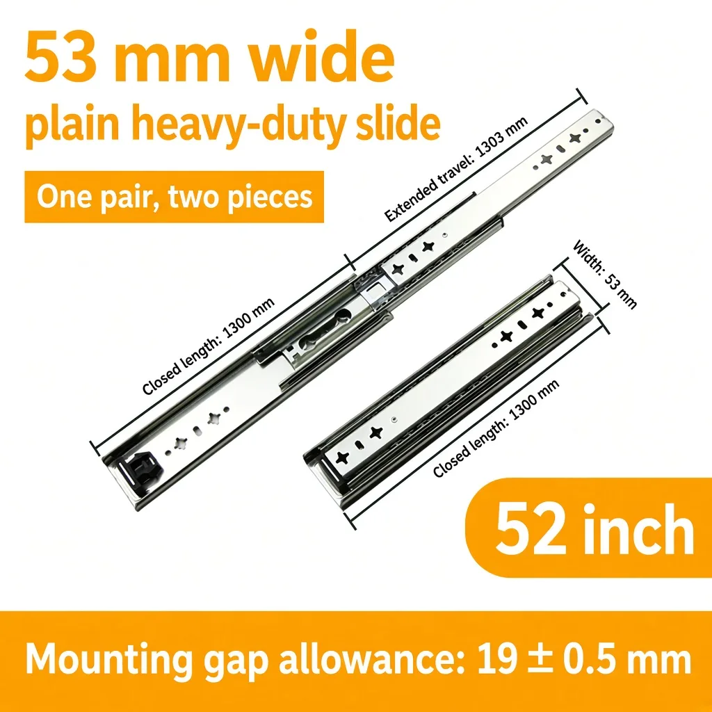 Plain, 52 inch, silver — SL-877604804928-P52