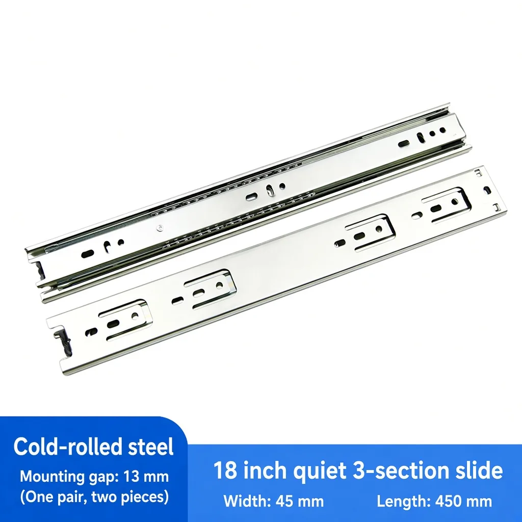 Quiet 3-section, 18 inch, silver — SL-587618866545-Q18S