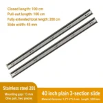 Plain 3-section slide, 40 inch — SL-746379599401-26