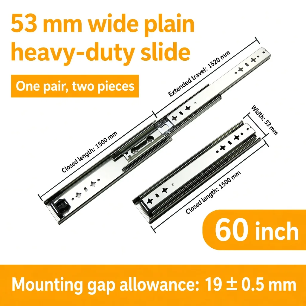 Plain, 60 inch, silver — SL-877604804928-P60