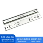 Quiet 3-section, 22 inch, silver — SL-587618866545-Q22S