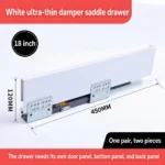 White saddle drawer, 18 inch, 120 MM, 450 MM — SL-712086932965-27