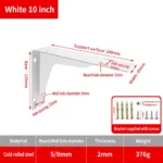 White 10 inch, 2mm. Support surface 240mm. Weight 376g. — BR-705528244310-30