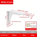 White 12 inch, 2mm. Support surface 290mm. Weight 462g. — BR-705528244310-31