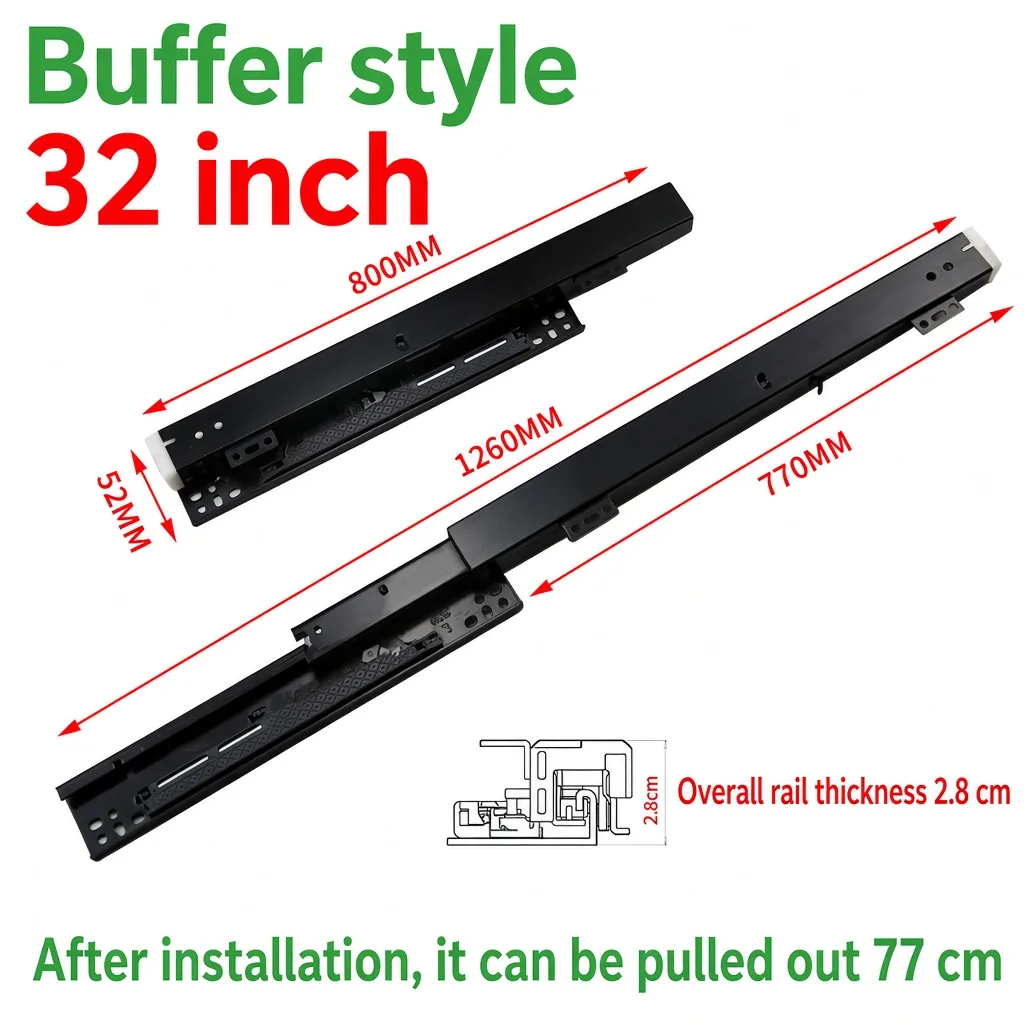 Buffer style, 32 inch, black — SL-610083966871-38