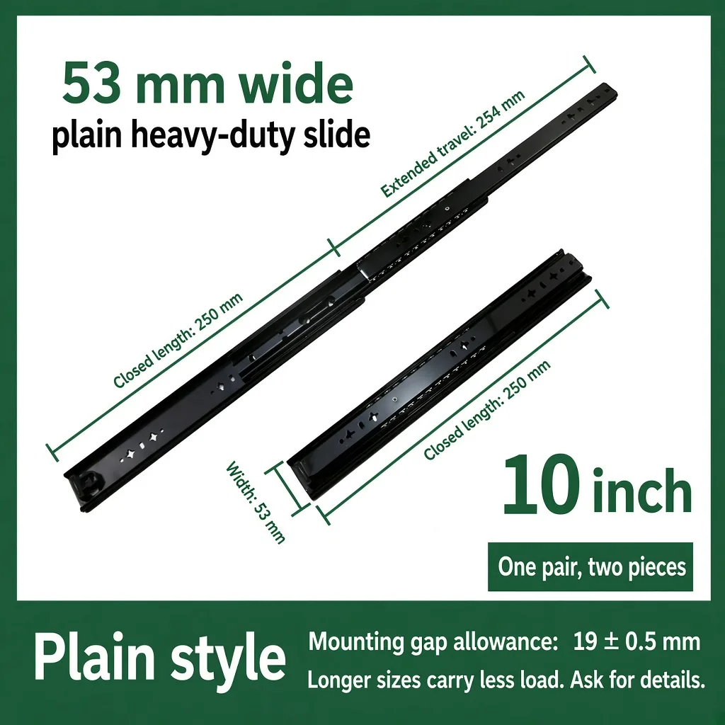 Plain, 10 inch, black — SL-877604804928-B10