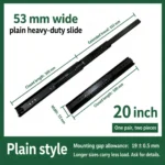 Plain, 20 inch, black — SL-877604804928-B20