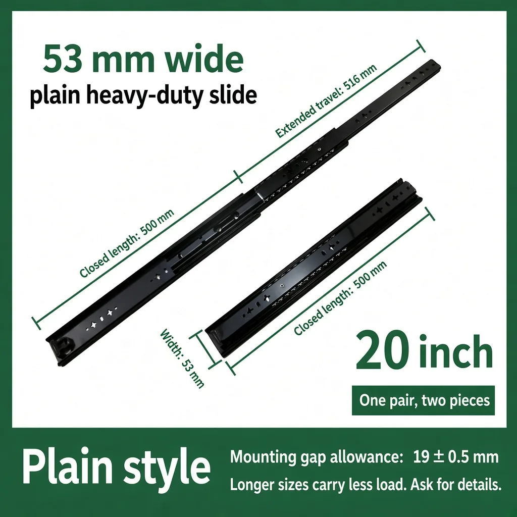 Plain, 20 inch, black — SL-877604804928-B20