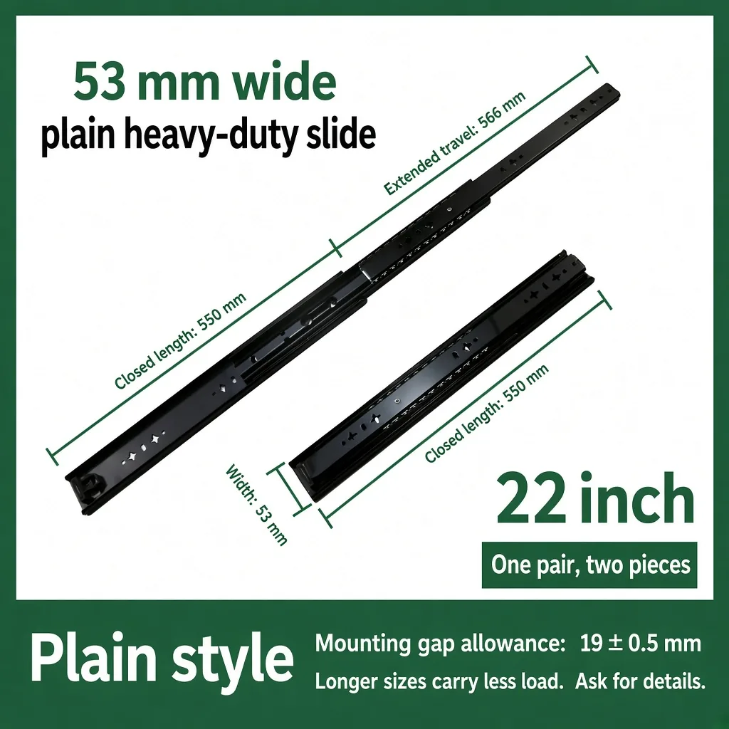 Plain, 22 inch, black — SL-877604804928-B22