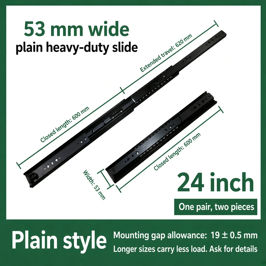 Plain, 24 inch, black — SL-877604804928-B24