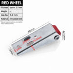 Red Wheel · 68 × 23 × 22.5 mm — JY-1688-1038913236610-RED