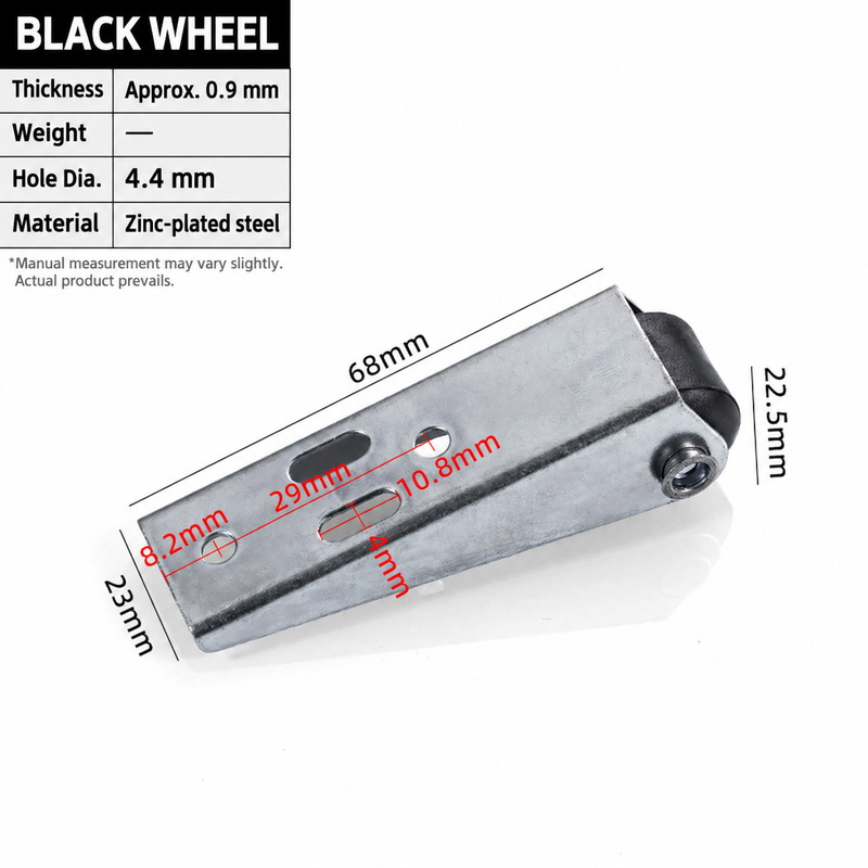 Black Wheel · 68 × 23 × 22.5 mm — JY-1688-1038913236610-BLACK