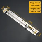 10 inch, brushed silver — SB-926201589036-10BS