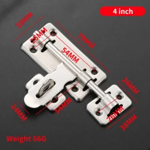 Slide Bolt with Loop Keeper