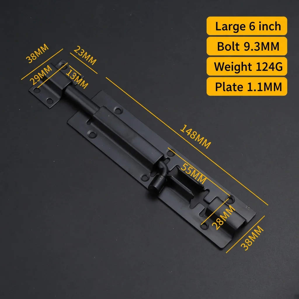6 inch, matte black — SB-926201589036-6MB