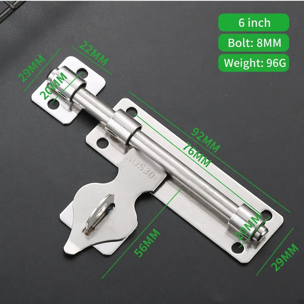 Slide Bolt with Slotted Keeper