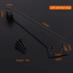 Left-side, matte black — DS-926279626677-BL