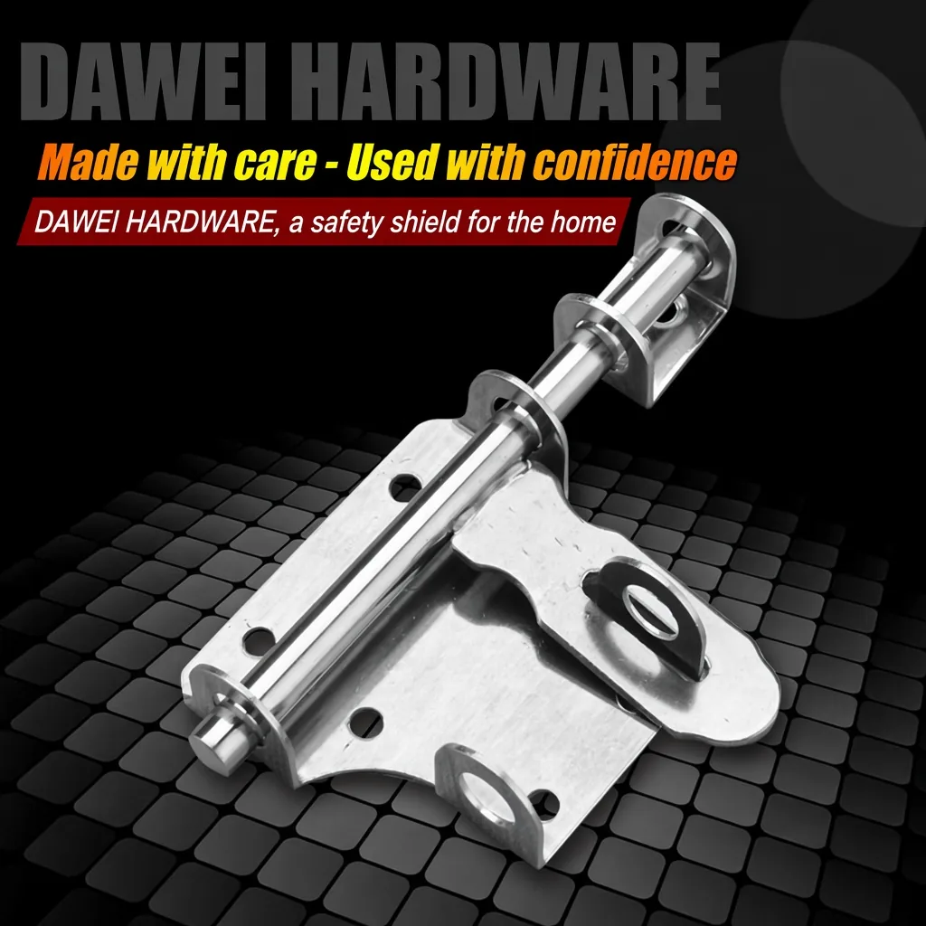 Brushed Silver Door Bolt