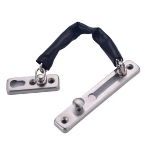 Black-Covered Door Security Chain