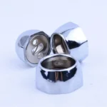 Bright Silver Wardrobe Rod Flange Seat