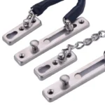 Black-Covered Door Security Chain