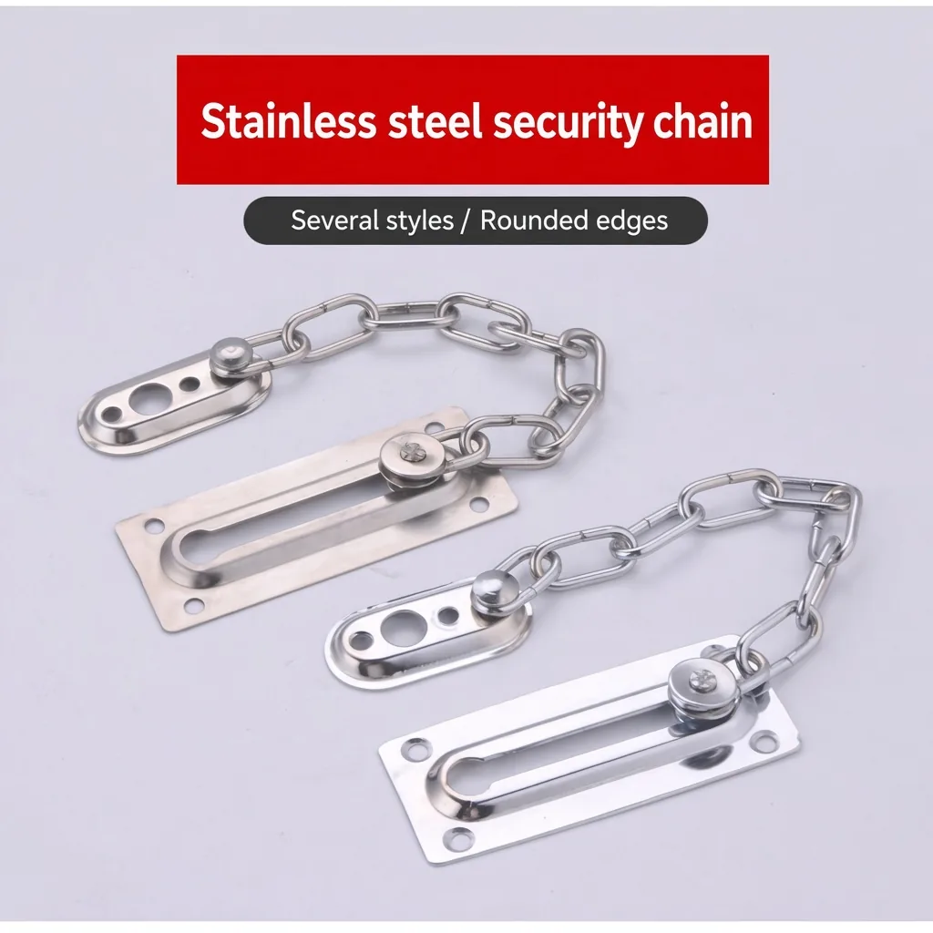 Brushed Silver Sliding Security Chain
