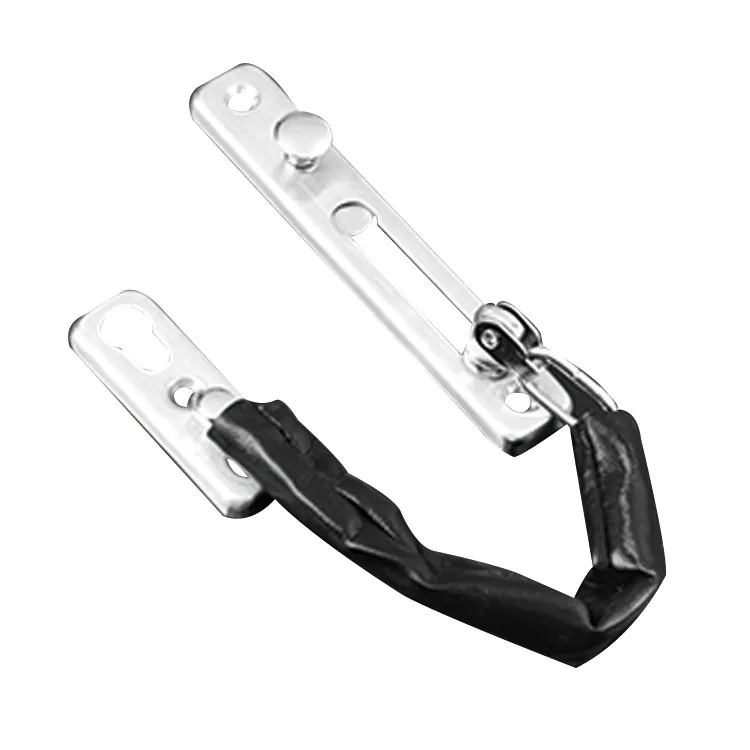 Black-Covered Door Security Chain