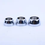 Bright Silver Wardrobe Rod Flange Seat