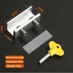 Double hole, large, aluminum — WL-735760408063-2L-AL