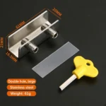 Double hole, large, stainless — WL-735760408063-2L-SS
